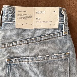 Agolde High Rise Jeans - Light Blue